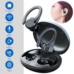 Wireless Bluetooth 5.2 Headphones Waterproof TWS Sports Earphones HiFi Noise Canceling In-ear Ear Hook with Mic  ...
