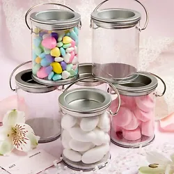 Once you choose these adorable mini paint containers as your favors, open them up and you decide what treats to fill...