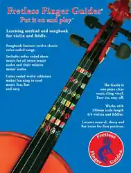 The Fretless Finger Guide® is a note guide that goes directly on the fingerboard of your violin or fiddle. It uses no...