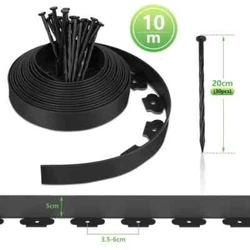 Utilisation polyvalente : la bordure de pelouse peut être utilisée pour limiter les chemins ou les bords de tonte,...
