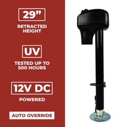 One New RV Electric Tongue Jack 3500lb Capacity Black Camper (Trailer) Power Jack. Electric Jack. The Jack Can Be...