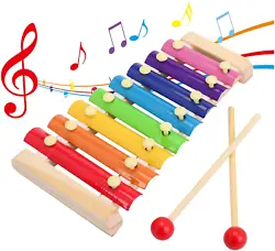 CONSIDERATE DESIGN TOYS -- Each key in this toy xylophone, matches their assigned notes for a great learning and...
