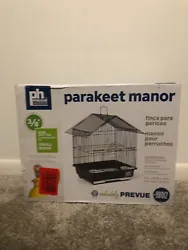 This Prevue Pet Products Parakeet Manor Bird Cage is the perfect home for your feathered friend, or a safe travel...