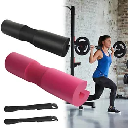 Specification:     Product: YEEGO Squat Pad Barbell Size: 17.72x3.9 inch(45x10cm) Color: Black/Pink...