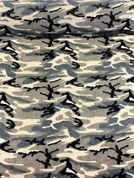 Gray Camo Burlap Jute Fabric Decorative Camouflage 57