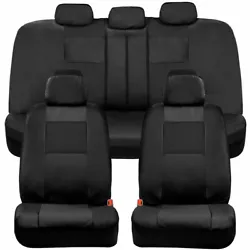 Full Set Seat Covers - Ultimate Seats Protection Covers with Split Rear Bench System. Crafted for Standard Seats -...