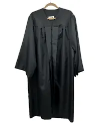 Black Graduation Gown. Gown is slightly see-through. Hand Wash Cold. Do not wash or dry clean.