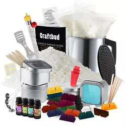 Candle Making Kit, Soy Wax Flakes, Wicks, Pitcher, Fragrance Oil, 16 Color Dyes.