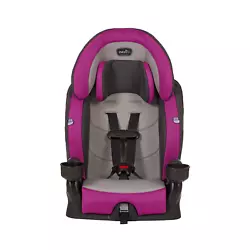 The Evenflo® Chase® Plus 2-in-1 Booster Car Seat adjusts to fit your child 22 –120 lbs. from a forward-facing...