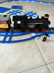 Lego officiel Set Ref 182 Ancien Vintage Incomplet Train avec nombreux rails aiguillages , courbes et lignes droites ,...