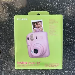 New! Fujifilm instax mini 12 Instant Print Film Camera Color: Blossom PinkNew! Fresh in the box! Has never been opened.
