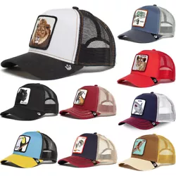 Available in multiple hat colors and multiple animals. Pattern: Solid with animal prints. Great, fun, stylish baseball...