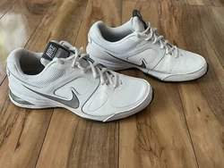 Nike Air Propel Tr Training Shoes 8.5 Womens White 472637 101 w/ Scholl Inserts.