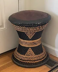 This round firm footstool is 18