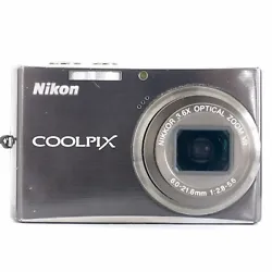Nikon COOLPIX S710 14.5MP Digital Camera - Graphite black w/ Charger + Case. Camera is tested and working, and in good...