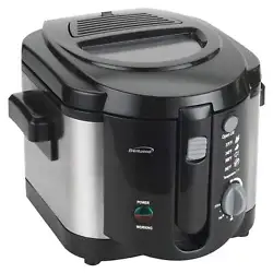 The powerful Brentwood DF-720 1200w 8-cup electric deep fryer fries all your favorite foods while taking up little...