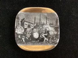 Plate measures 5 1/4 in square minor wear on edges