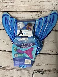 Fin Fun Swimmable Mermaid Tail and Monofin Blue Child Girls 6+ S - M.