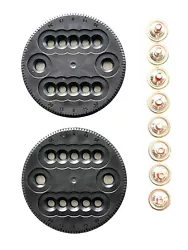 Fixations de snowboard K2 - Kit de mini disques 9 cm Diamètre du disque 90 mm Compatible 2x4, 4x4 et Channel ICS 2 x...