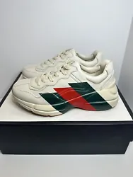 Brand new never worn authentic Gucci Rython Mens Sneakers Gucci size 6.5 which is a men’s US Size 7.5 . Comes with...