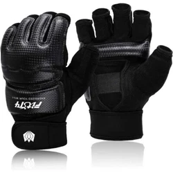 FitsT4 Half Mitts MMA UFC Training Boxing Punch Bag Martial Arts Gloves.