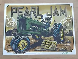 This is your chance to land a beautiful Pearl Jam 2014 Ian Williams A/P signed Poster from the “No Code” show in...