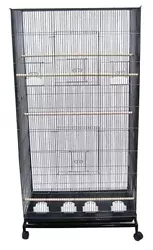 Extra Large Bird Flight Breeding Cage With Rolling Stand. Heavy Duty Caster. Three Large Lift Up Front Door With Feeder...