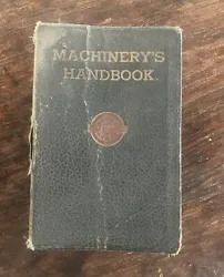 Machinerys Handbook 14th Edition 1952 ~ 4th Printing Machinist Tool Shop Index. CLASSIC Reference book on machine...
