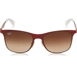 RAYBAN SUNGLASSES 3521 162/13 52MM RED FRAME WITH BROWN GRADIENT LENSES UVA MEN.  ☆ NEW WITH TAG