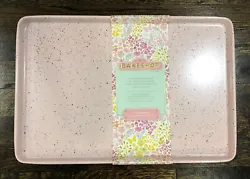 THE BAKESHOP PINK 17 INCH COOKIE SHEET NEW NON STICK SHABBY.