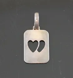 BEAUTIFUL STERLING SILVER GUCCI PENDANT. NICE THICK SILVER WITH A DOUBLE CUTOUT HEART SHAPE. JUST PART OF MY MOST...