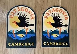 Lot of 2 Authentic Patagonia Stores Cambridge, Massachusetts stickers!Sticker measurements: 2.5” x 3.5”Please reach...