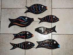 Pour décorer votre restaurant, votre poissonnerie ou pourquoi pas votre intérieur, voici une série de 7 poissons en...