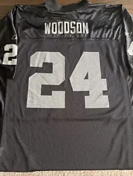 Charles Woodson Oakland Raiders Reebok On Field Jersey Mens Large.. jersey is mesh. Nice clean slightly worn.Comes from...