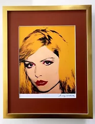 ANDY WARHOL. DEBBIE HARRY. SIGNED IN INK.