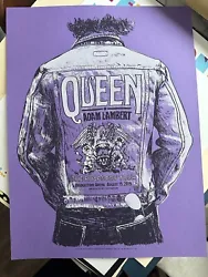 Queen ( Adam Lambert) Concert Poster @ Nashville.