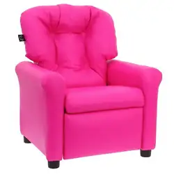 The Crew Furniture Traditional Kids Recliner Chair Faux Leather was designed especially for little kids. Thats why they...