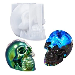 ●Resine Epoxy Moule Silicone Crâne 3D Réalistes - Ces moule resine epoxy présentent des détails exacts, y compris...