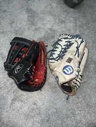 *TWO* Baseball Glove’s (package deal 2 For 1) both 12 3/4 “ [great condition]. Condition is Pre-owned. Shipped with...