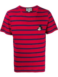 NWT GUCCI STRIPED T-SHIRT MICKEY PATCH RED SZ S. 100% authentic New with tagSize SRedStriped T-shirt Linen