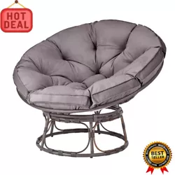 This Papasan chairs cushion cover is made from 100% polyester that is hand-wash only with non-chlorine bleach when...