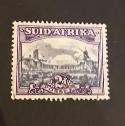Timbre Suid Afrika 2d. 1939 ancienne. couleur violet