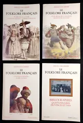 Arnold Van Gennep. Collection Bouquins - Éditions Robert Laffont - Paris - 1998 et 1999. Le folklore français. Looc...