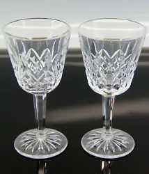 WATERFORD LISMORE WINE WATER. CUT CRYSTAL GLASS MINT IRELAND. CUT CLEAR MINT LUXURY. LETS MAKE A DEAL. WONDERFUL...