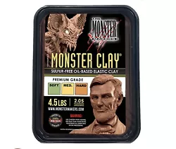 Much like taffy, Monster Clay exhibits a unique elastic quality when warm.