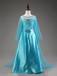 Kids Girls Frozen Queen Elsa Princess blue Party Dress Gown ZG8. Gentle cycle. Your best choice for your cute Princess....