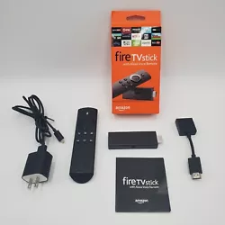 Amazon 2nd Generation Fire TV Stick with Alexa Voice Remote Boxed Complete.
