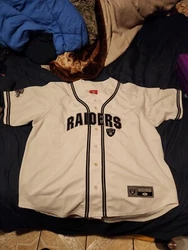 raiders jersey xl white.