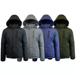 Water Repellent Shell To Wick Away Rain Or Snow. Detachable Hood With Reflective Lining And Bungee Cords. Extra Flap...