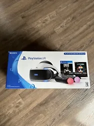 Sony PlayStation VR Headset w/ camera, two controllers and processor. All equipment provided along with 7 VR games and...